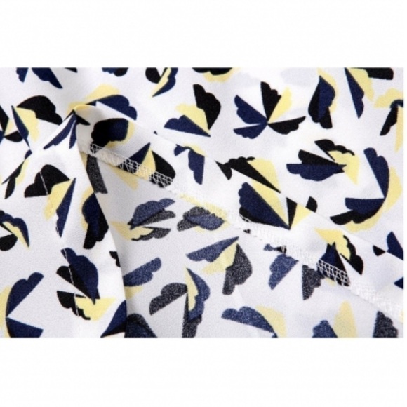 Zara sleeveless geometric print skater dress pockets Women’s dress size M - Picture 5 of 12